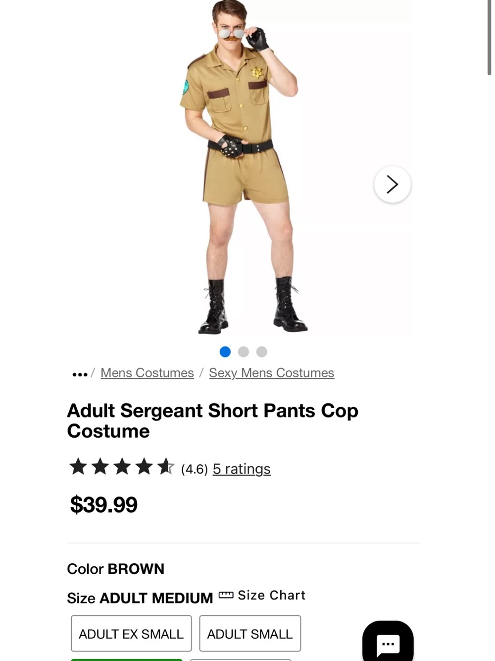 Spirit Menβs Brown Sergeant-Style Flat Front Shorts